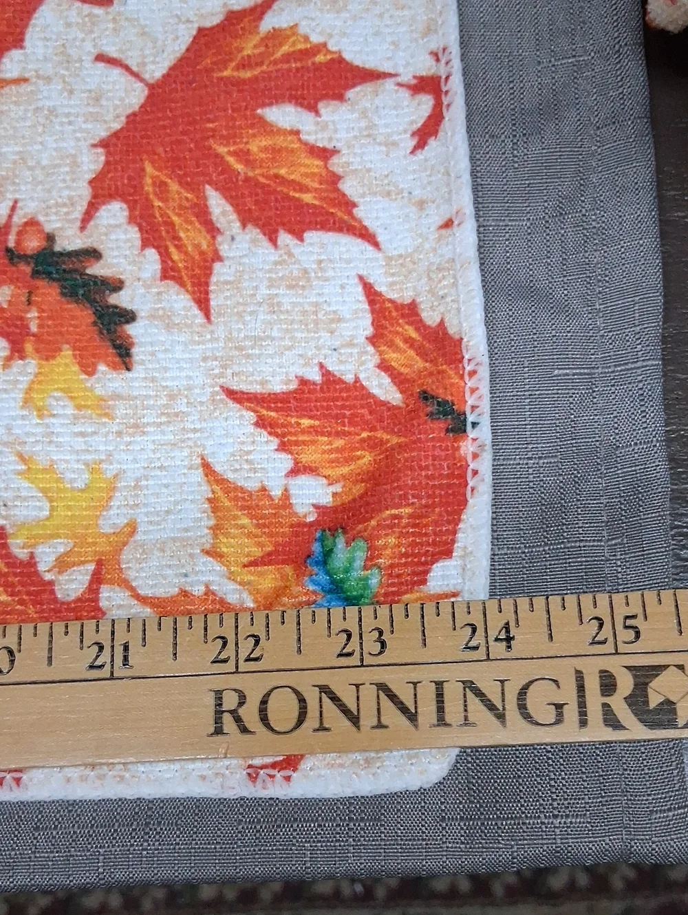 Autumn leaf design hand made dough bowl